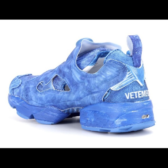 VETEMENTS x Reebok Instapump Fury Sneakers limited edition Blue Graffiti NWT - Picture 13 of 15